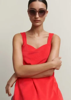 Outlet ME+EM Towelling Sleeveless Midi Dress