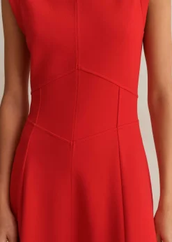 Outlet ME+EM Travel Tailoring Boat Neck Midi Dress