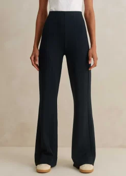 Hot ME+EM Travel Tailoring Kick Flare Trouser Navy