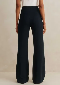 Hot ME+EM Travel Tailoring Kick Flare Trouser Navy
