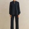 Best ME+EM Travel Tailoring Slim-Crop Trouser Co-Ord Blue