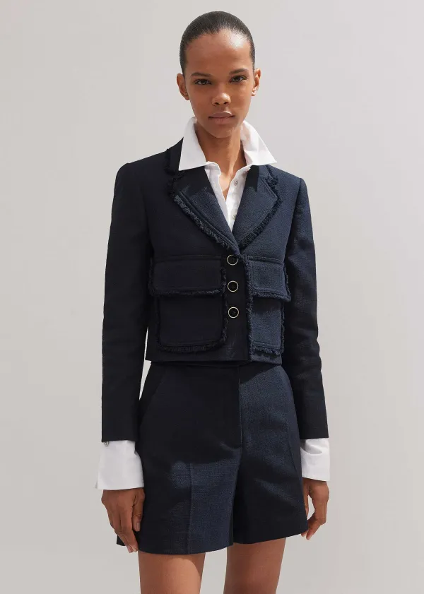 Online ME+EM Tweed Short Navy
